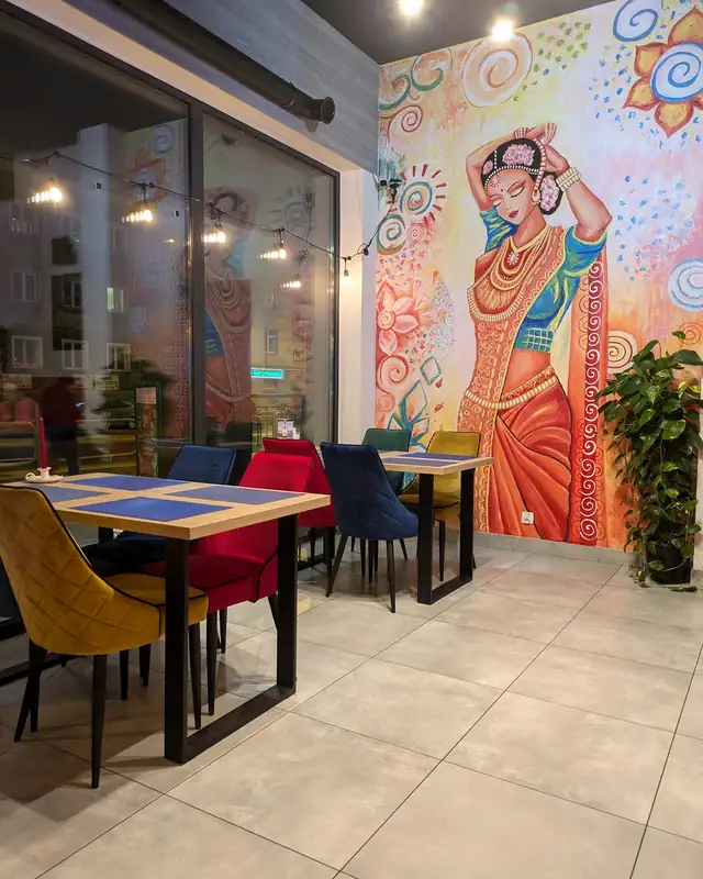 Mural z tancerką